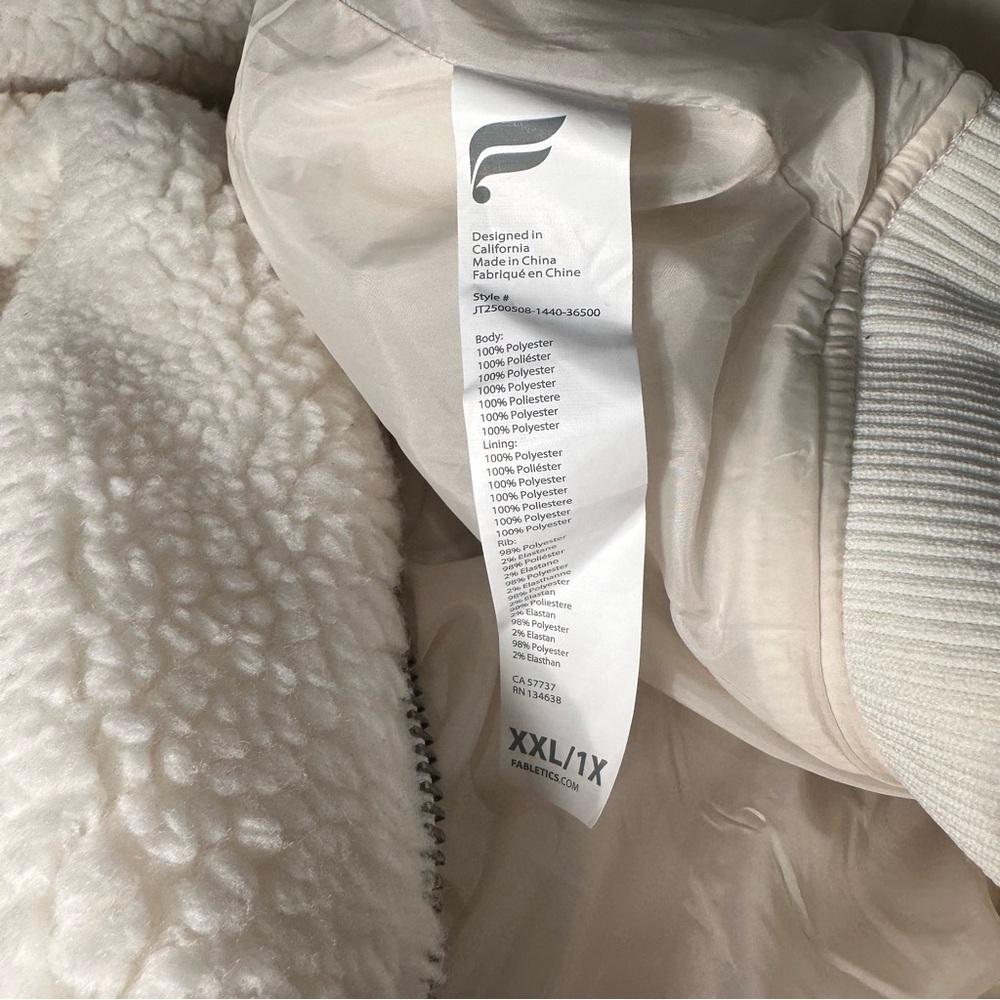 Fabletics Bone Oversized Bomber Jacket - image 6